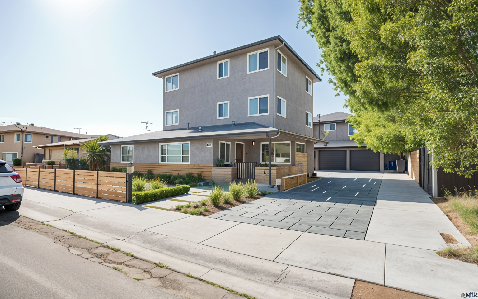 Property after renovation showing modern upgrades and improvements